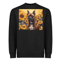 Black boxer dog Heavyweight Sweatshirt - Unal Design
