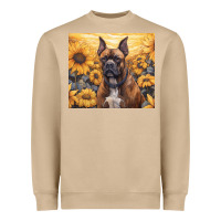 Mushroom boxer dog Heavyweight Sweatshirt - Unal Design