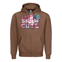 Chestnut i am snow cute Zipper Hoodie - AdoDesignShop