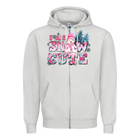 Dove Grey i am snow cute Zipper Hoodie - AdoDesignShop
