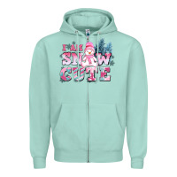 Seafoam i am snow cute Zipper Hoodie - AdoDesignShop