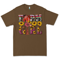 Cacao western farm girl Premium Tee - Artiststas
