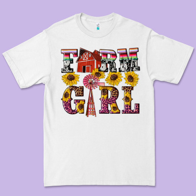 Western Farm Girl Premium Tee Designed By Artiststas