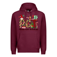 Burgundy pct christmas Premium Hoodie - MaliasSmallBusiness
