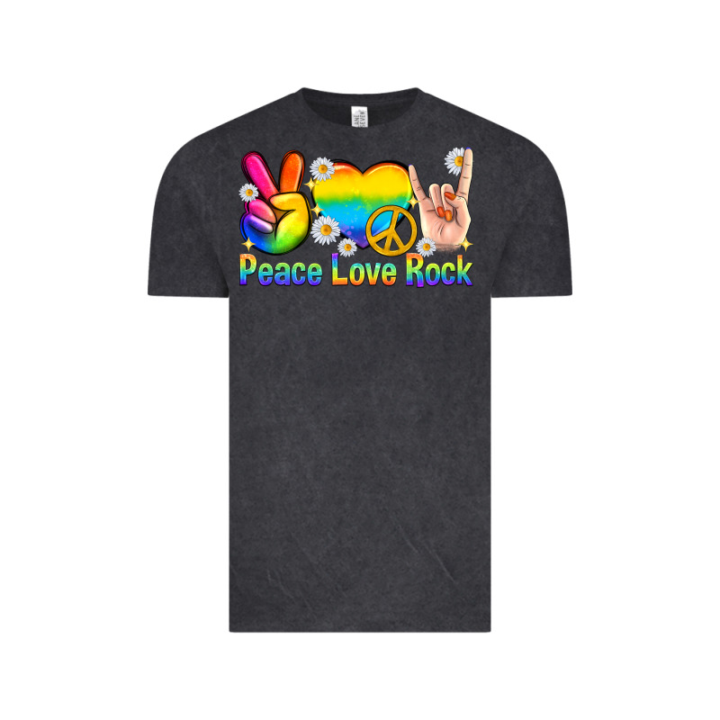 Peace Love Rock Pride Vintage Tee by texasbilliewilder | Teevron