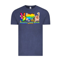 Vintage Denim peace love rock pride Vintage Tee - texasbilliewilder