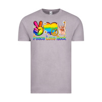Vintage Zinc peace love rock pride Vintage Tee - texasbilliewilder