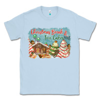 Dusty Blue christmas break and tree cakes Classic Tee - FaDigitalArtStudio