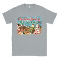 Heather Grey christmas break and tree cakes Classic Tee - FaDigitalArtStudio