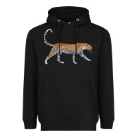 Black leopard Heavyweight Hoodie - LillyAllenDesigns