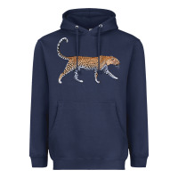 Navy leopard Heavyweight Hoodie - LillyAllenDesigns
