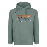 Sage leopard Heavyweight Hoodie - LillyAllenDesigns