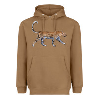 Toasted Coconut leopard Heavyweight Hoodie - LillyAllenDesigns
