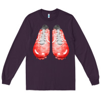Plum red cleats fa element 2 Long Sleeve Tee - FaDigitalArtStudio