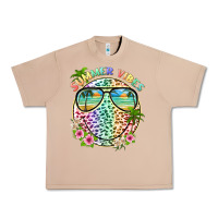 Burro summer vibes with smile face and leopard Urban Heavy Tee - texasbilliewilder