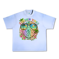 Grape Ice summer vibes with smile face and leopard Urban Heavy Tee - texasbilliewilder