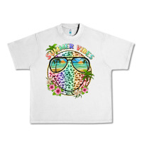 Lunar Rock summer vibes with smile face and leopard Urban Heavy Tee - texasbilliewilder