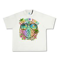 Pistachio summer vibes with smile face and leopard Urban Heavy Tee - texasbilliewilder
