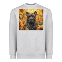 Heather Grey cane corso Heavyweight Sweatshirt - Unal Design