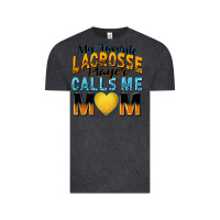 Vintage Black my favorite lacrosse player calls me mom Vintage Tee - Zillion Design Studio