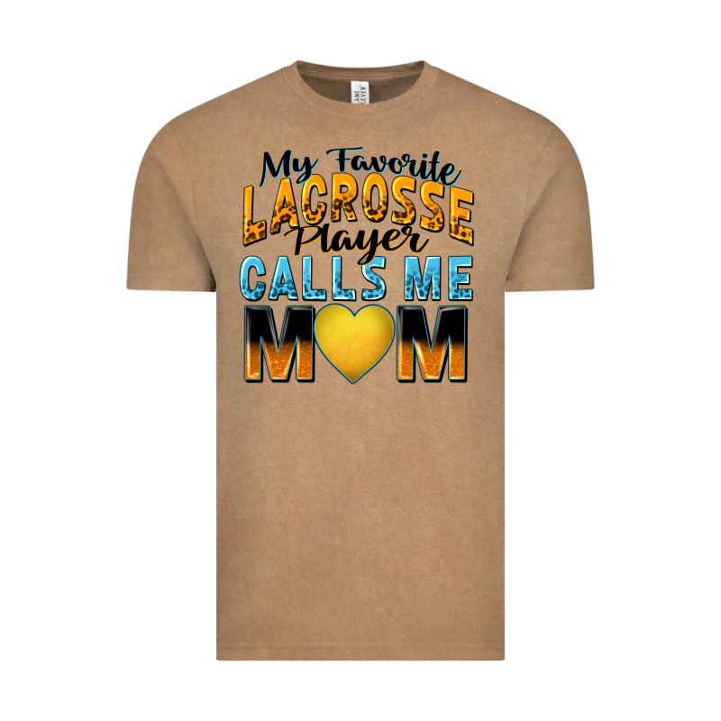 My Favorite Lacrosse Player Calls Me Mom Vintage Tee by Zillion Design Studio | Teevron