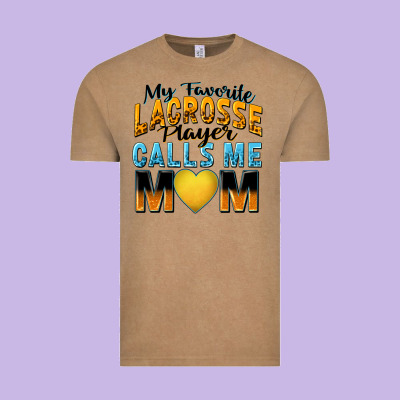 My Favorite Lacrosse Player Calls Me Mom Vintage Tee Designed By Zillion Design Studio