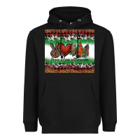 Peace Love Christmas Trees Heavyweight Hoodie | Teevron