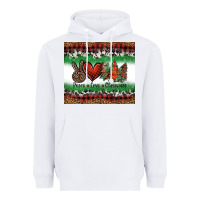 White Peace Love Christmas Trees Heavyweight Hoodie - Jasminsmagicworld