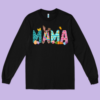 Easter Mama Easter Day Long Sleeve Tee Designed By Neo Western