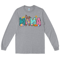 Heather Grey Easter Mama Easter Day Long Sleeve Tee - Neo Western
