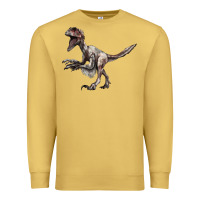 Antique Gold Deinonychus Premium Sweatshirt - LillyAllenDesigns