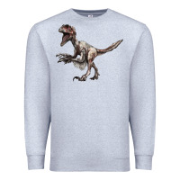 Heather Grey Deinonychus Premium Sweatshirt - LillyAllenDesigns