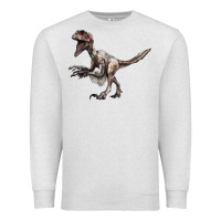 Oatmeal Heather Deinonychus Premium Sweatshirt - LillyAllenDesigns