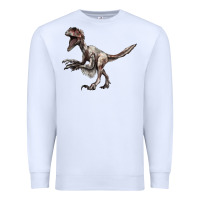 White Deinonychus Premium Sweatshirt - LillyAllenDesigns