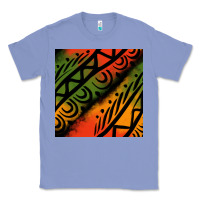 Colony Blue african tribal seamless pattern Classic Tee - BundleAndBundleShop