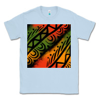 Dusty Blue african tribal seamless pattern Classic Tee - BundleAndBundleShop