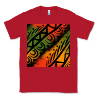 Red african tribal seamless pattern Classic Tee - BundleAndBundleShop