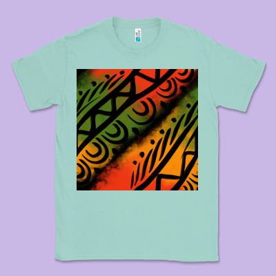 African Tribal Seamless Pattern Classic Tee Designed By Bundleandbundleshop