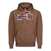 Chestnut book tropes Zipper Hoodie - Artiststas