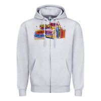 Heather Grey book tropes Zipper Hoodie - Artiststas