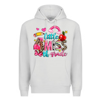 Dove Grey little miss fourth grade Premium Hoodie - NancyCooperArtShop