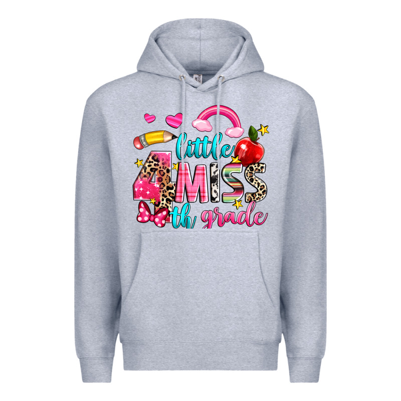 Little Miss Fourth Grade Premium Hoodie by NancyCooperArtShop | Teevron