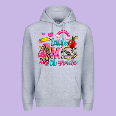 Little Miss Fourth Grade Premium Hoodie Designed By Nancycooperartshop