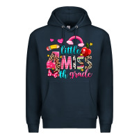 Navy little miss fourth grade Premium Hoodie - NancyCooperArtShop