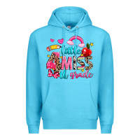 Ocean Blue little miss fourth grade Premium Hoodie - NancyCooperArtShop