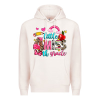Pale Pink little miss fourth grade Premium Hoodie - NancyCooperArtShop