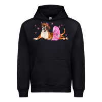 Black boxer dog with tutu Urban Hoodie - LillyAllenDesigns