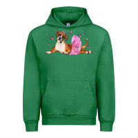 Emerald boxer dog with tutu Urban Hoodie - LillyAllenDesigns