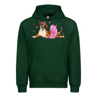 Forest Green boxer dog with tutu Urban Hoodie - LillyAllenDesigns
