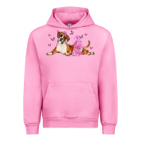 Fuchsia Pink boxer dog with tutu Urban Hoodie - LillyAllenDesigns